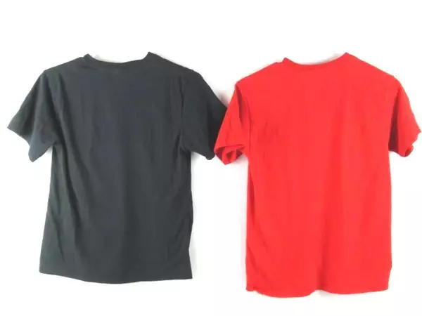 Lot of 2 Boy's Tee T Shirts Size Medium Graphic Pokemon Harry Potter Red Black