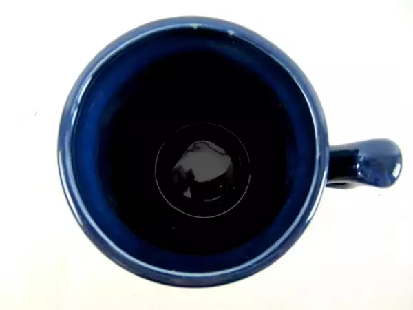 SNCO 1986 San Francisco Souvenir Mug Cobalt Blue Gold Gilt