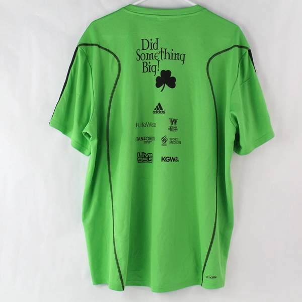 Adidas Men's Shamrock Run 2016 Green Black Mesh Jersey Sz XL - Pre-owned
