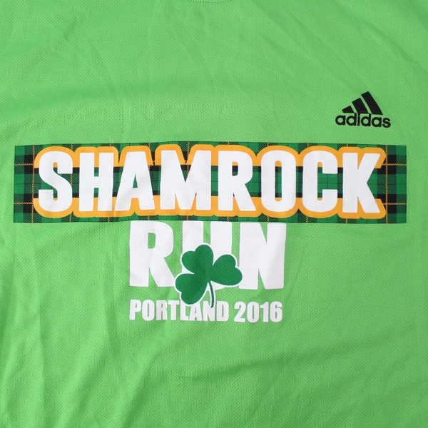 Adidas Men's Shamrock Run 2016 Green Black Mesh Jersey Sz XL - Pre-owned