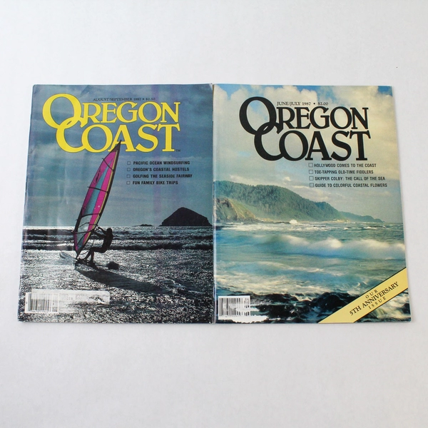 Lot of 2 Vintage Oregon Coast Magazines 1987 June/July & Aug/Sept Issues