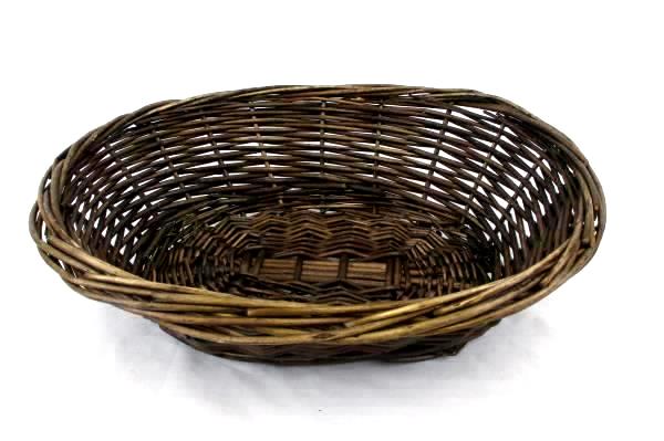 Lot of 4 Assorted Baskets Brown Tan Wicker Bushel Fruit Linen Display