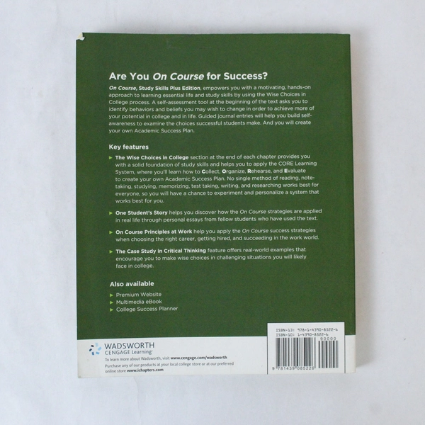 On Course by Skip Downing, 2010 Wadsworth Cengage Learning, Pre-Owned