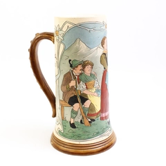 Vintage 0.5 Liter Ceramic German Beer Stein