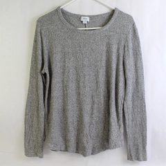 Old Navy Gray Long-Sleeved Knit Shirt Women's Size Large