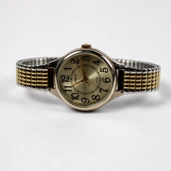 Carriage by Timex Gold & Silver-Tone Wristwatch CR 1216 Cell WR 30M