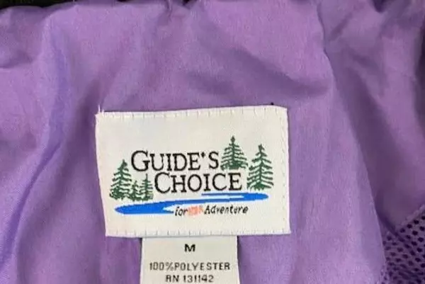 Guides Choice Rain Parka Coat Purple Removable Drawstring Hood Women's Sz M NWT