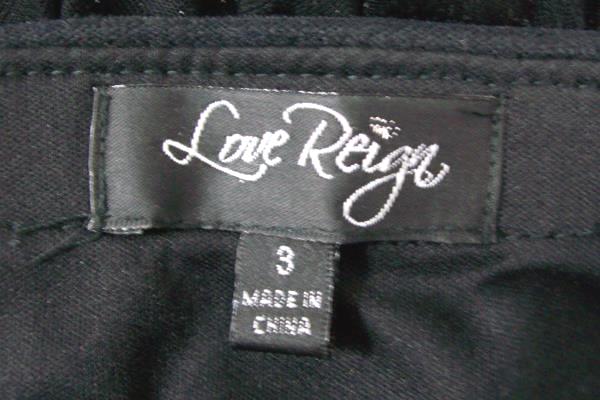 Love Reign Black and Silver Dress Sleeveless Strapless Size 3 Little Black Dress