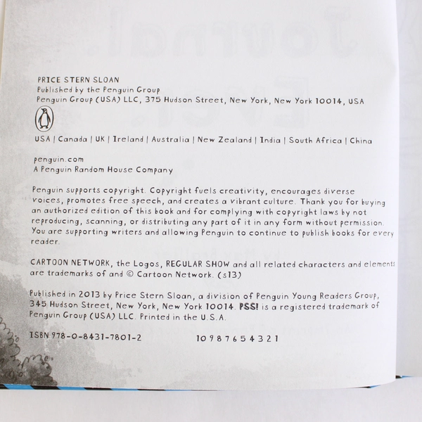 Regular Show Best. Journal. Ever. by Max Brallier 2014 Hardcover