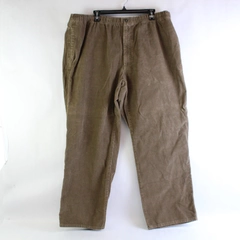 Towncraft Men's Brown Corduroy Pants 44x29 Classic Fit Casual Trousers