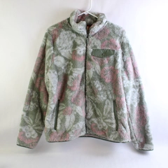 Gerry Green Pink Fleece Jacket Women's Size Large Zip Up Pockets Cozy Coat