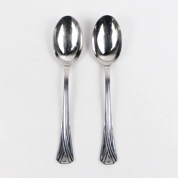 Lot of 2 Jean Couzon Eclat Stainless Steel Teaspoons Silverware Vintage