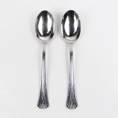Lot of 2 Jean Couzon Eclat Stainless Steel Teaspoons Silverware Vintage