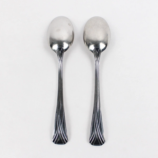 Lot of 2 Jean Couzon Eclat Stainless Steel Teaspoons Silverware Vintage