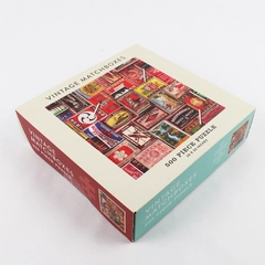 NIB Galison Design Vintage Matchboxes 500 Piece Jigsaw Puzzle 20 X 20 Inches