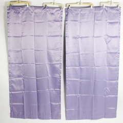 Set of 2 Your Zone Room Darkening Curtain Panels, Purple 30"x 63" Rod Pocket