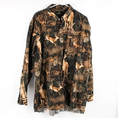 RedHead Camo Deer Print Button-Down Shirt Men's Size 2XLT