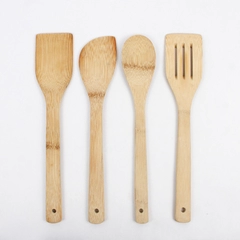 Set Of 4 Unbranded Matching Wooden Spatulas Cooking Utensils Simple