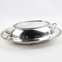 Vintage AVON Wm Rogers Silverplated 2 Piece Serving Dish w/ Lid 3612