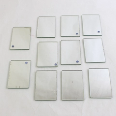 Set of 11 Small Rectangular Mirror Tiles DIY Craft 1.75" x 2.75"