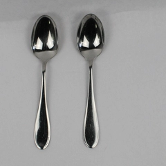 Lot of 2 Yamazaki Austen Ice-Harmony Ice Place/Oval Spoons Glossy Finish