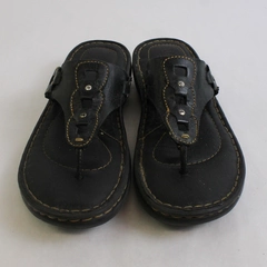 Born Handcrafted Footwear Black Leather Sandals Women's Size 8