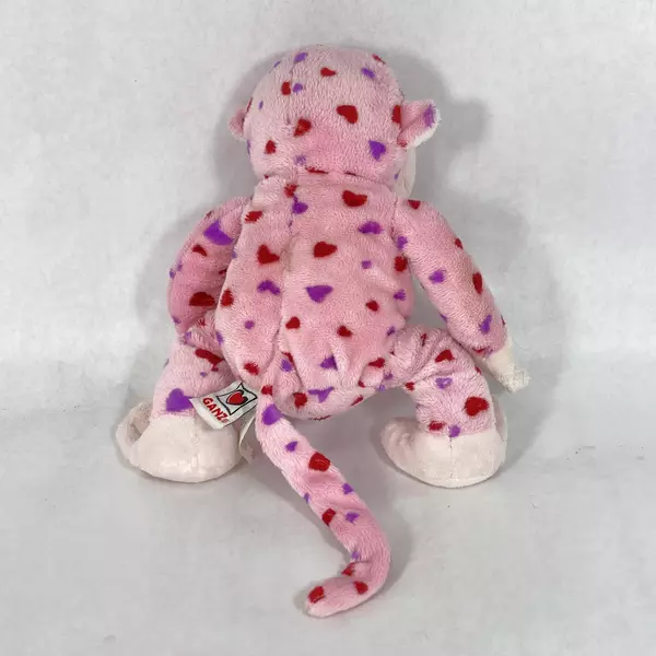 Ganz Webkinz Love Monkey 10" Plush Pink Hearts Pre-owned Collectible Toy