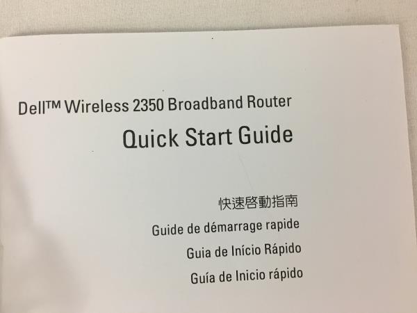 Dell Wireless 2350 Broadband Router
