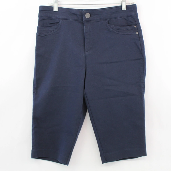 Christopher & Banks Navy Blue Capris Women's Size 6P - Good Condition
