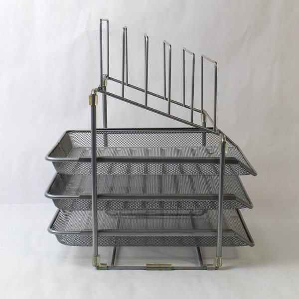 Metal Wire Vertical Desk Organizer 11.5x14x16" Pre-Owned Office Supply