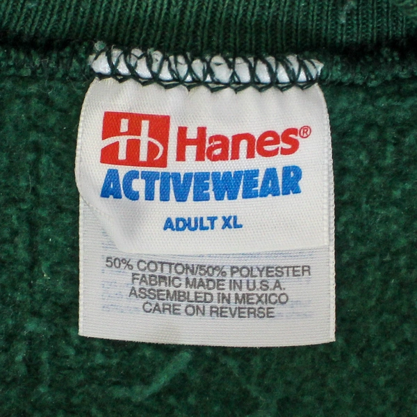 Hanes Give A Hug Get A Hug Sweatshirt Women's XL Green, Long Sleeve, Pre-Owned