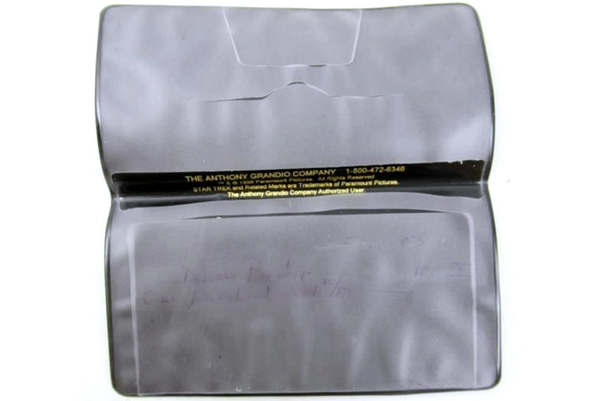 Vintage Star Trek Checkbook Case Cover Paramount USS Enterprise NCC-1701