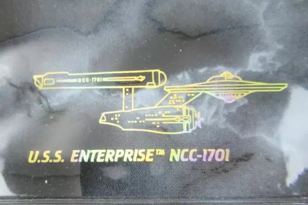 Vintage Star Trek Checkbook Case Cover Paramount USS Enterprise NCC-1701
