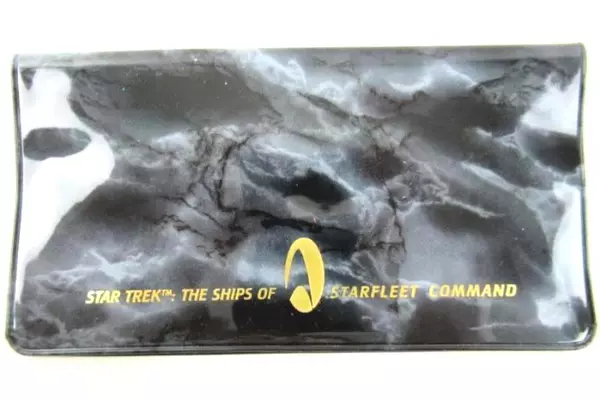Vintage Star Trek Checkbook Case Cover Paramount USS Defiant Star Fleet Command