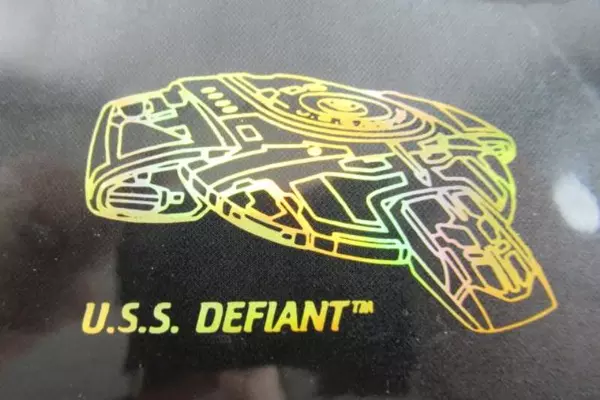 Vintage Star Trek Checkbook Case Cover Paramount USS Defiant Star Fleet Command