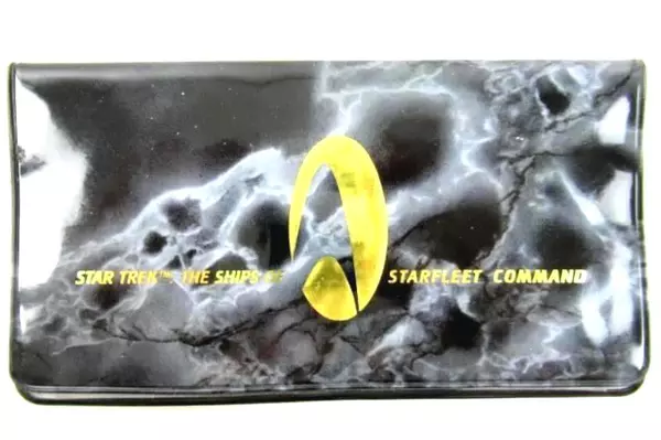 Vintage Star Trek Checkbook Case Cover Paramount Ships of Star Fleet Command