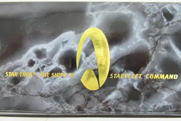 Vintage Star Trek Checkbook Case Cover Paramount Ships of Star Fleet Command