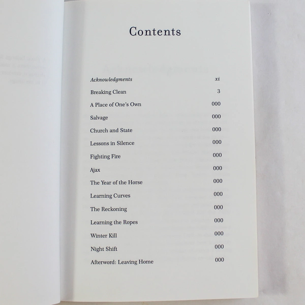 Breaking Clean by Judy Blunt 2002 Paperback Book Uncorrected Proof Copy