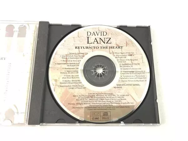 David Lanz Return To The Heart 1991 Audio CD Narada Productions Aarada