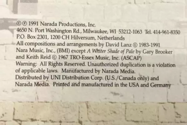 David Lanz Return To The Heart 1991 Audio CD Narada Productions Aarada