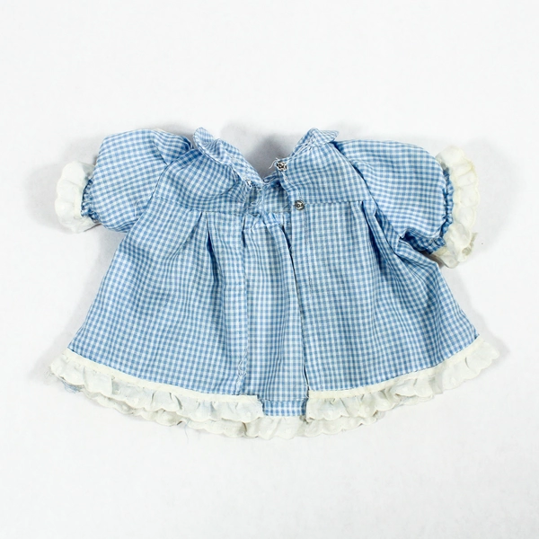 Vintage Handmade Doll Clothes Lot of 3 Floral & Plaid, Pre-Owned