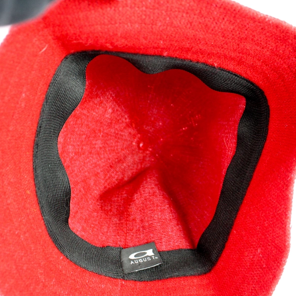 August Women's Red Cloche Hat with Bow Detail Wool Blend 9" Diameter