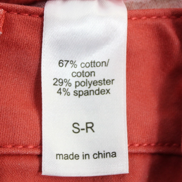 Maurices Women's Size S Salmon Pink Tapered Leg Jeans 5 Pocket Pre-owned