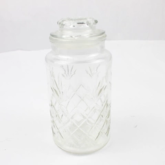1983 Brockway Glass Planters Peanut Jar Canister 7.5"
