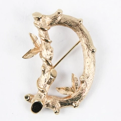 Sarah Coventry Sarah's ABCs Initial D Gold-Tone Brooch