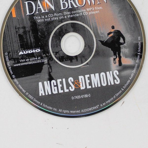 Dan Brown Angels & Demons Audiobook CD-ROM 2003 Simon & Schuster Good Cond.