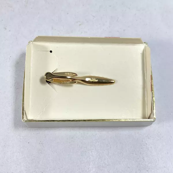Vtg Hickok Gold Tone L&N System "The General" Train Tie Clip in Box 2"