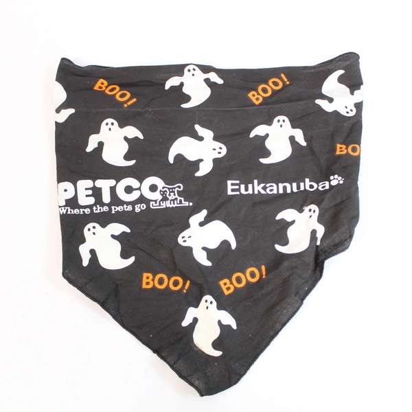 Petco Halloween Skeleton Dog Costume & Bandana Size Large Black White