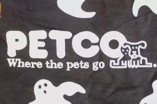 Petco Halloween Skeleton Dog Costume & Bandana Size Large Black White