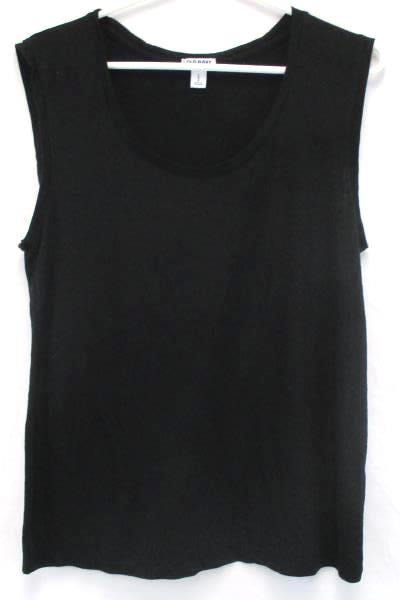 Lot of 2 Old Navy H&M Blue Black Short Sleeve Sleeveless Stretch Tops Women's L